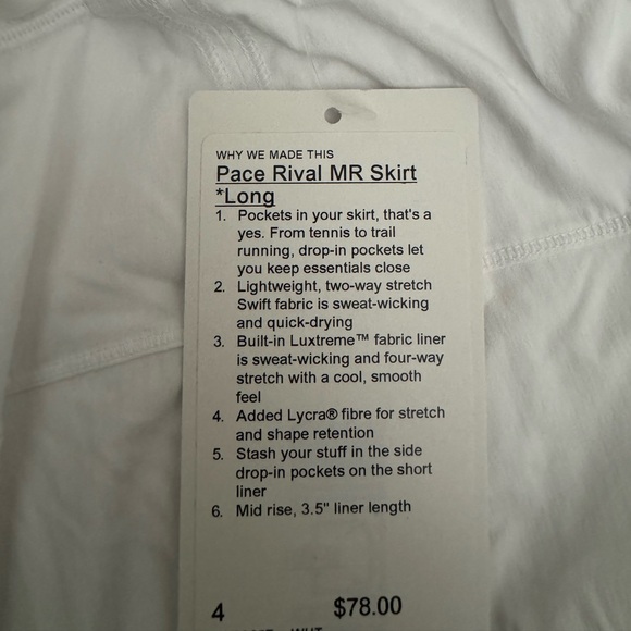 COPY - Pace Rival Mid-Rise Skirt Long size 4 - Picture 3 of 4